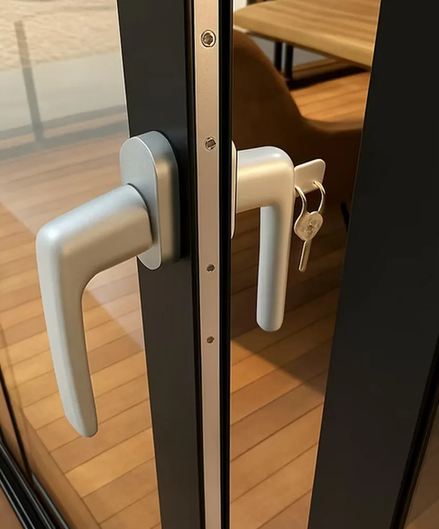 Schließsystem für Glasschiebeelemente